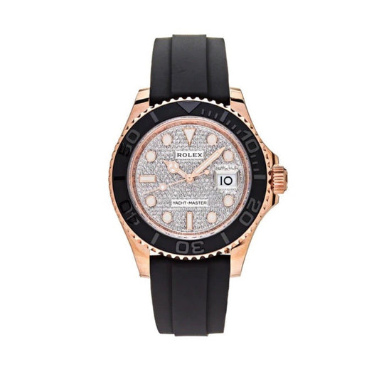 Coming in soon ROLEX YACHTMASTER 40MM PAVE DIAMOND DIAL ROSE 116655 2020 “WORN